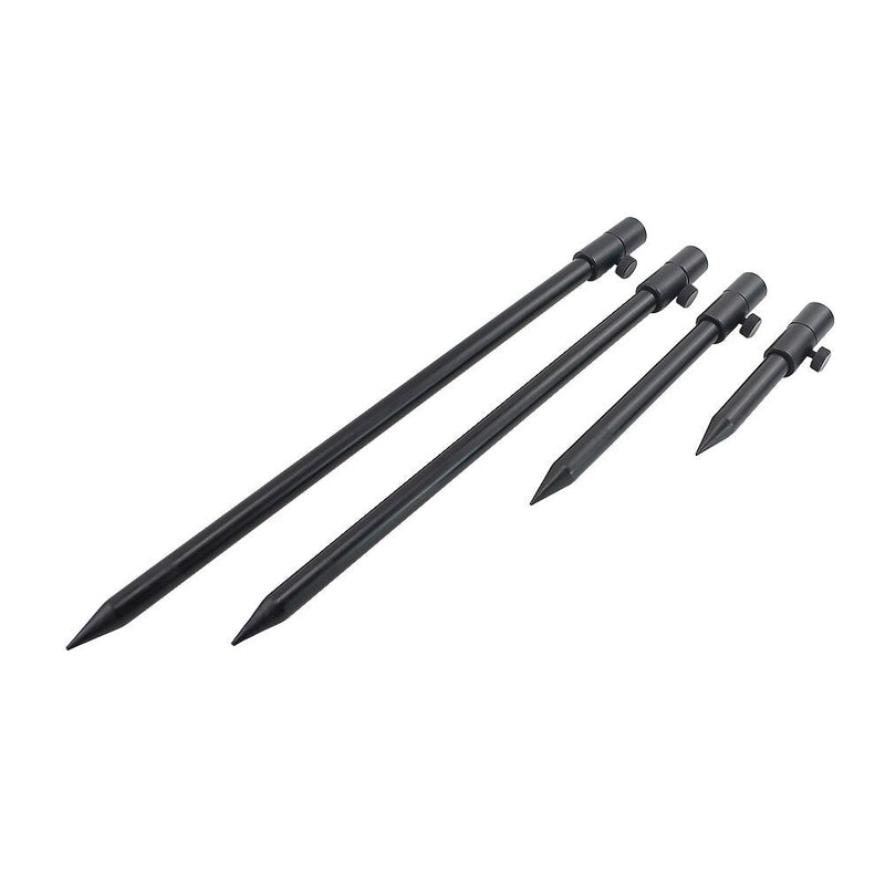 Load image into Gallery viewer, 2 x Carp Fishing Bank Sticks Aluminum Black Rod