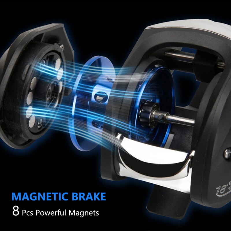 Load image into Gallery viewer, YUBOSHI Bait Casting Fishing Reel Magnetic Brake System