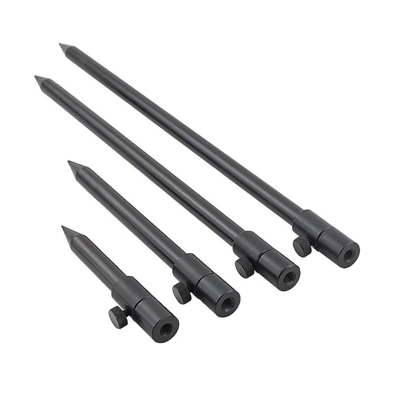 Load image into Gallery viewer, 2 x Carp Fishing Bank Sticks Aluminum Black Rod