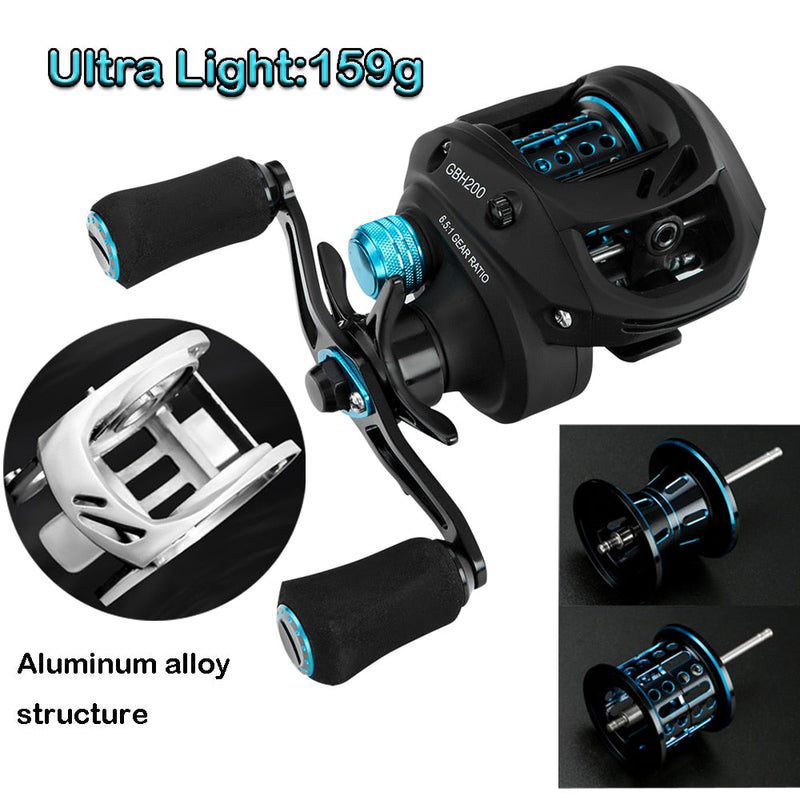 Load image into Gallery viewer, GBC200 Ultralight BFS Baitcasting Fishing Reel