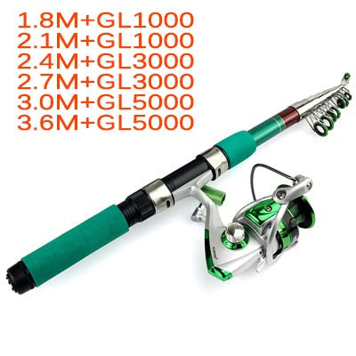 Load image into Gallery viewer, Fishing Combo 1.8-3.6M Fishing Rod & Reel