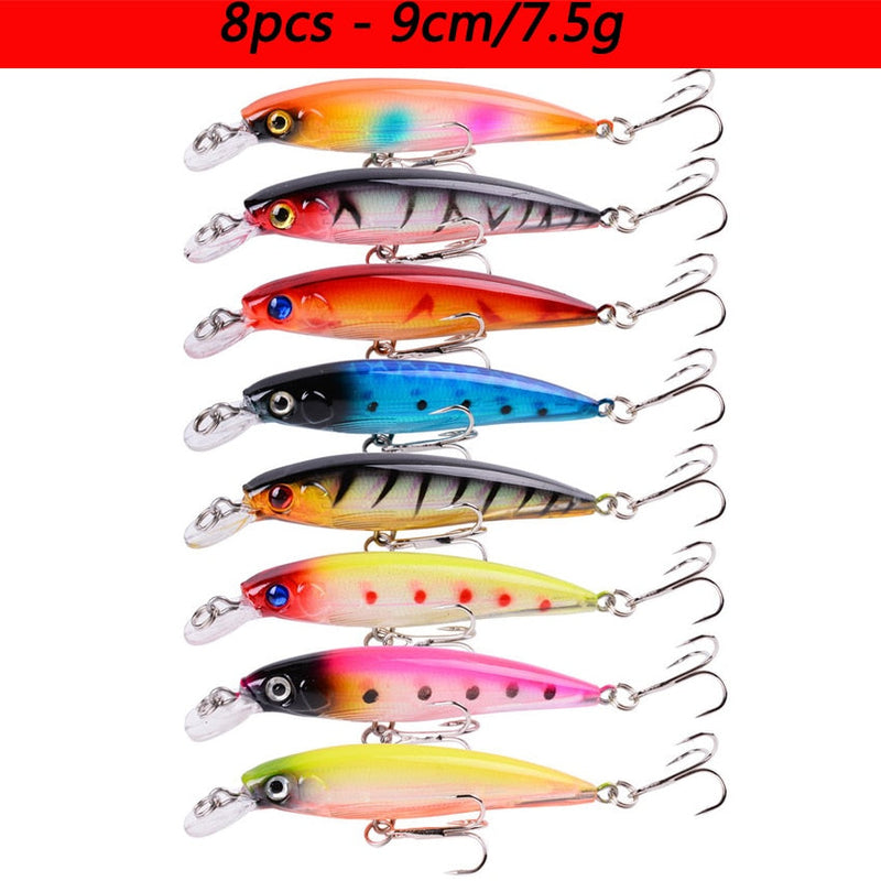 Load image into Gallery viewer, 🍁 Fall Sale-50% OFF🐠Mixed Minnow Fishing Lure Set