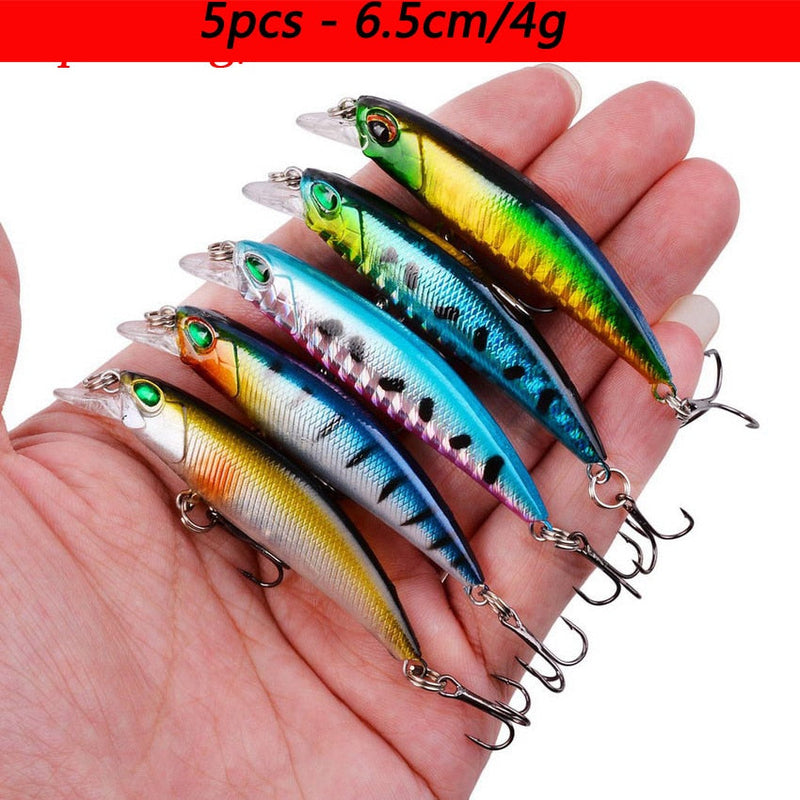 Load image into Gallery viewer, 🍁 Fall Sale-50% OFF🐠Mixed Minnow Fishing Lure Set