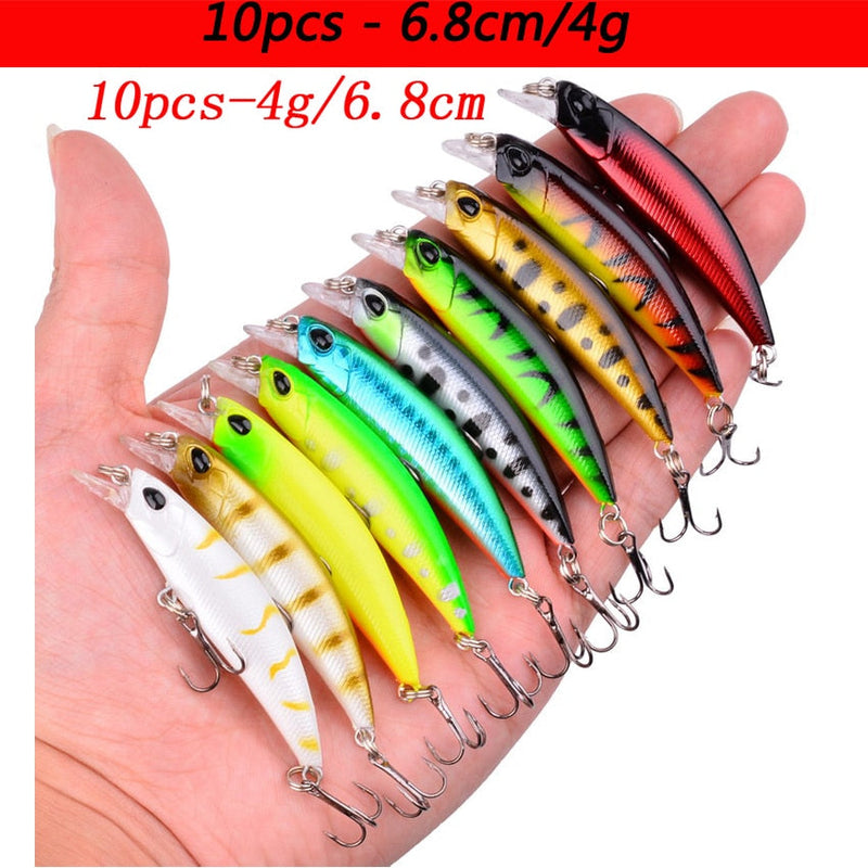 Load image into Gallery viewer, 🍁 Fall Sale-50% OFF🐠Mixed Minnow Fishing Lure Set