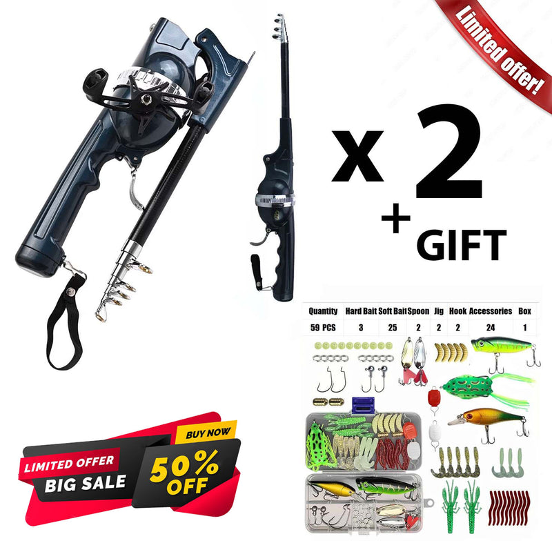 Load image into Gallery viewer, 🍁 Fall Sale-43% OFF🎣 Foldable Fishing Rod