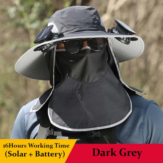 🌷 Spring Sale-37% OFF🐠Fishing Hat with Solar Fans