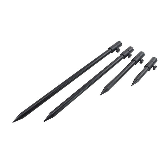 2 x Carp Fishing Bank Sticks Aluminum Black Rod