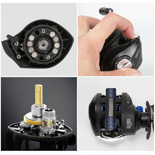 YUBOSHI Bait Casting Fishing Reel Magnetic Brake System