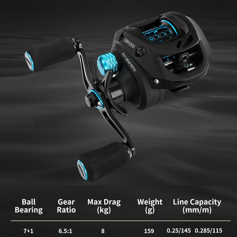 Load image into Gallery viewer, GBC200 Ultralight BFS Baitcasting Fishing Reel
