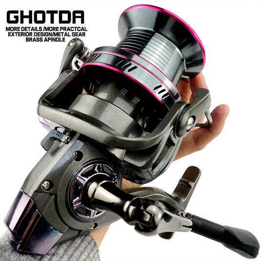 GHOTDA Spinning High Drag Power 20-30KG Fishing Reel
