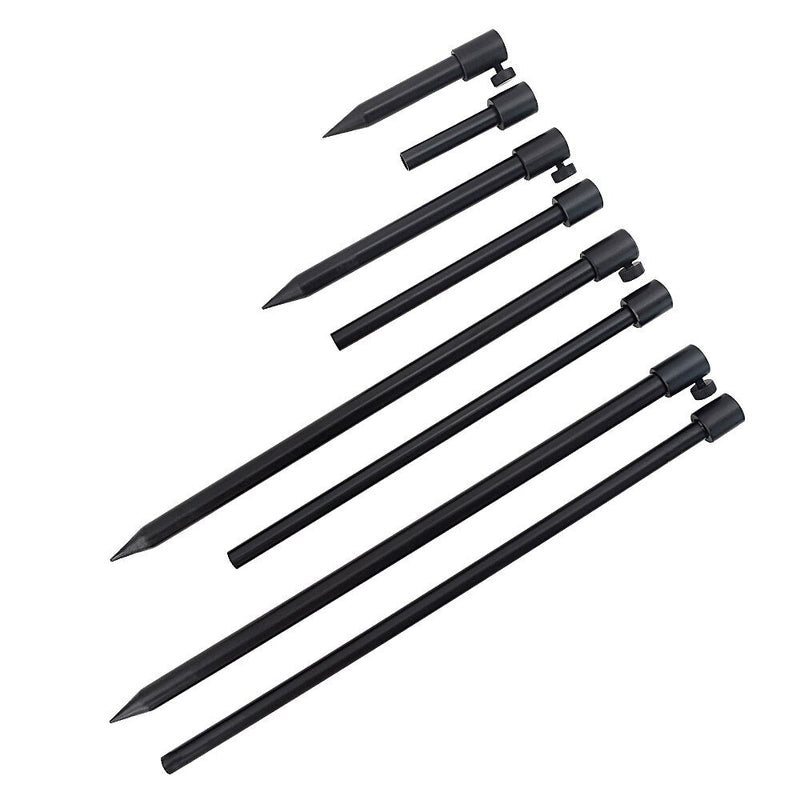 Load image into Gallery viewer, 2 x Carp Fishing Bank Sticks Aluminum Black Rod
