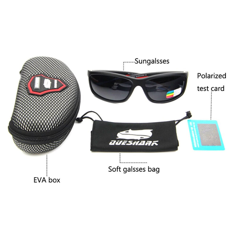 Load image into Gallery viewer, QUESHARK Polarized Fishing Sunglasses UV400
