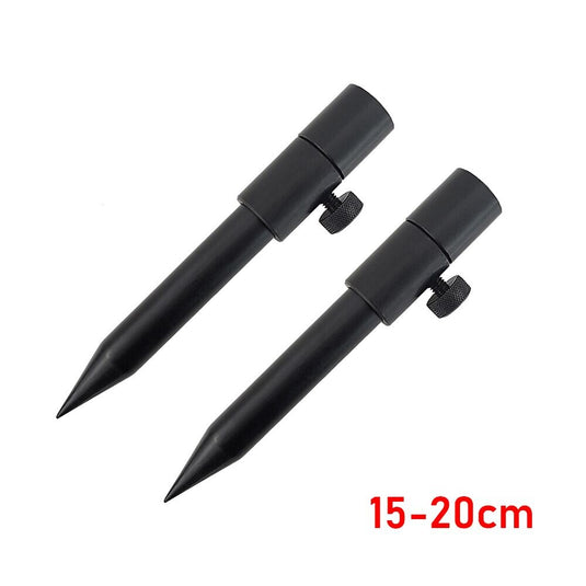 2 x Carp Fishing Bank Sticks Aluminum Black Rod