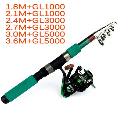 Load image into Gallery viewer, Fishing Combo 1.8-3.6M Fishing Rod &amp; Reel
