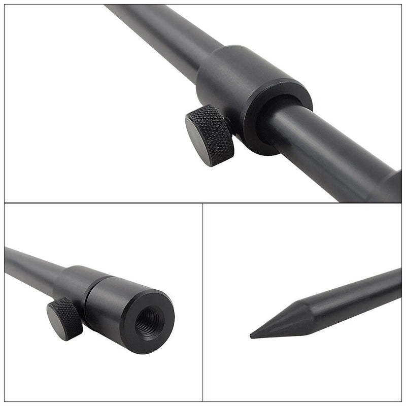 Load image into Gallery viewer, 2 x Carp Fishing Bank Sticks Aluminum Black Rod
