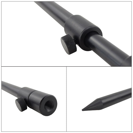 2 x Carp Fishing Bank Sticks Aluminum Black Rod
