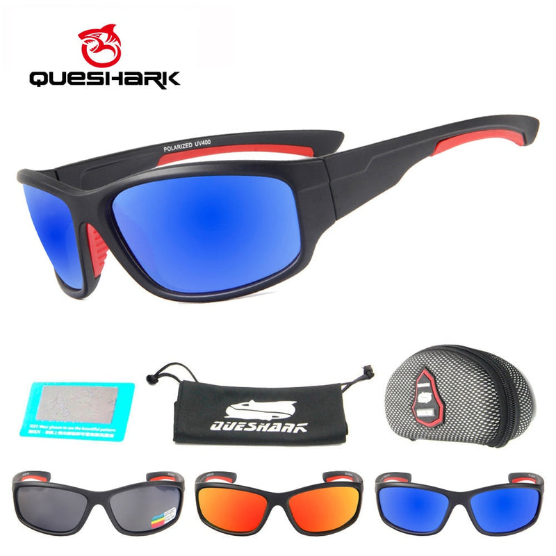 Load image into Gallery viewer, QUESHARK Polarized Fishing Sunglasses UV400
