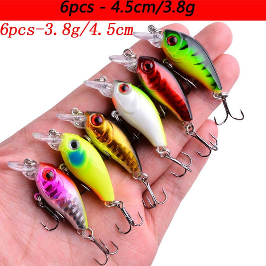 🍁 Fall Sale-50% OFF🐠Mixed Minnow Fishing Lure Set