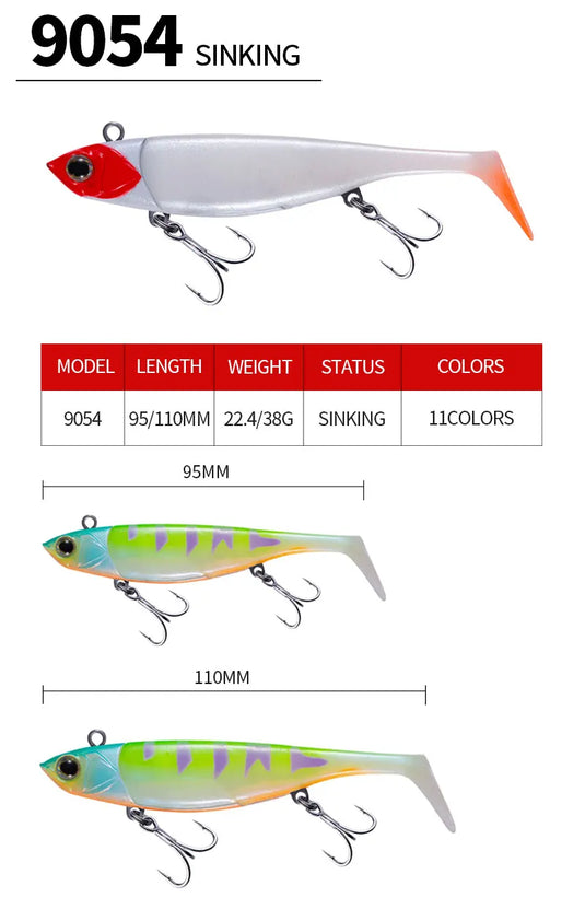 🍁 Fall Sale-38% OFF🐠Soft Jig Tail Fishing Lure