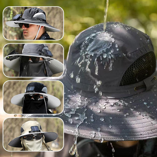 🌷 Spring Sale-37% OFF🐠Fishing Hat with Solar Fans