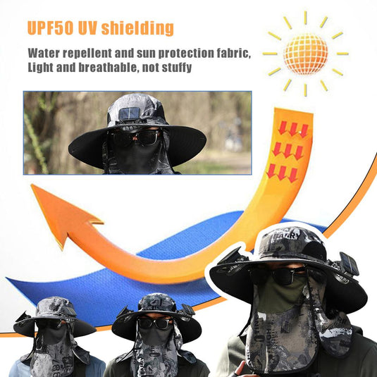 🌷 Spring Sale-37% OFF🐠Fishing Hat with Solar Fans