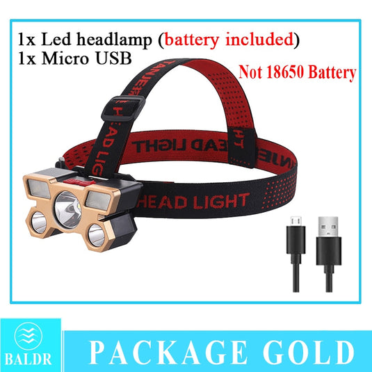 🍁 Fall Sale-30% OFF🐠USB Portable Headlamp